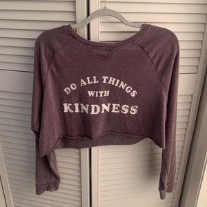 cropped graphic sweater